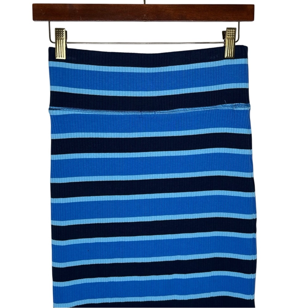 Aerie Ribbed Striped Pull on Midi Skirt - Small - Picture 7 of 12